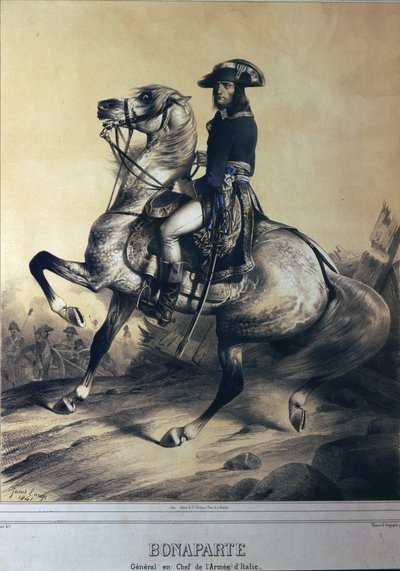 Napoleon Bonaparte as General and Supreme Commander of the Italian Army by Ange Louis Janet